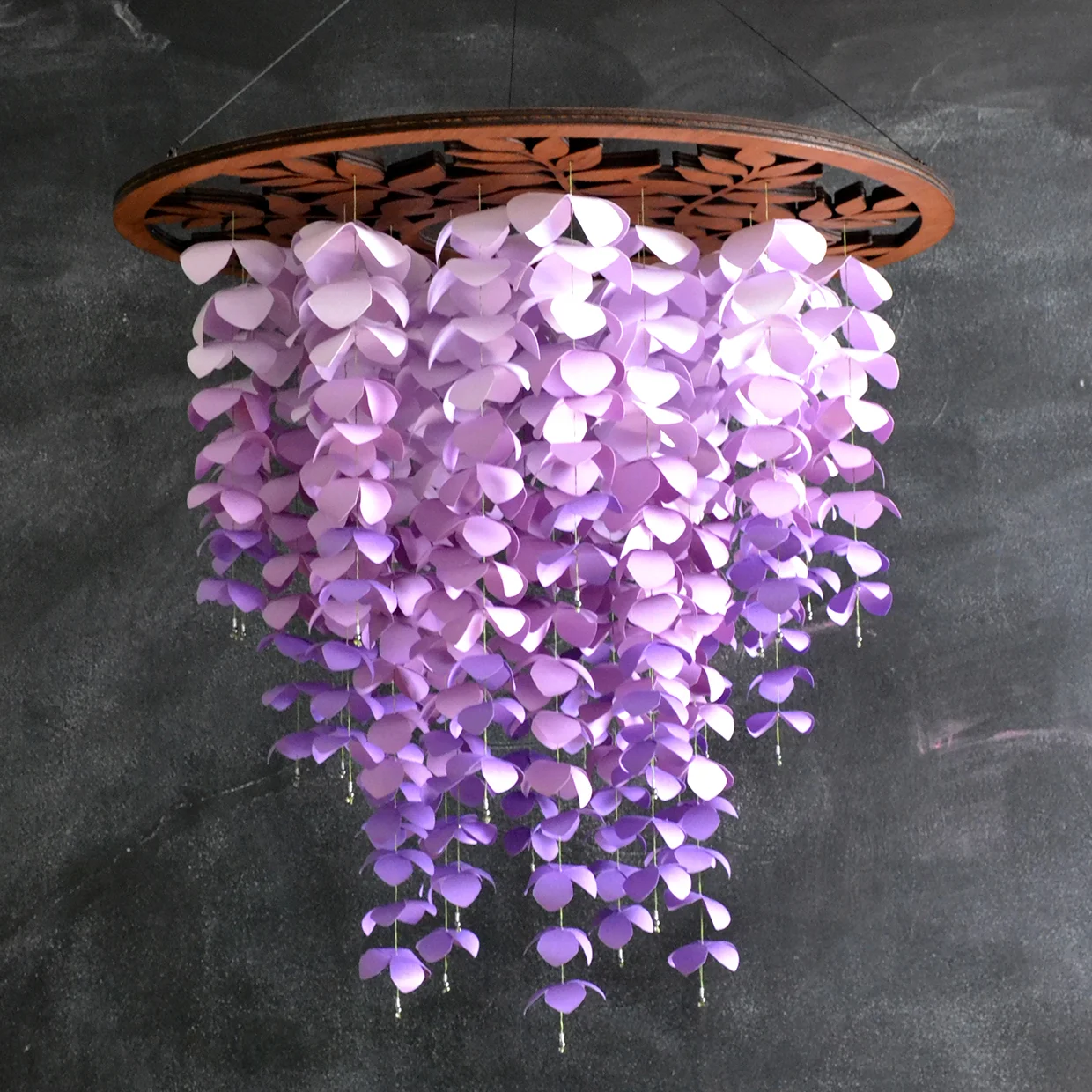 Paper Acorn - Large Wisteria